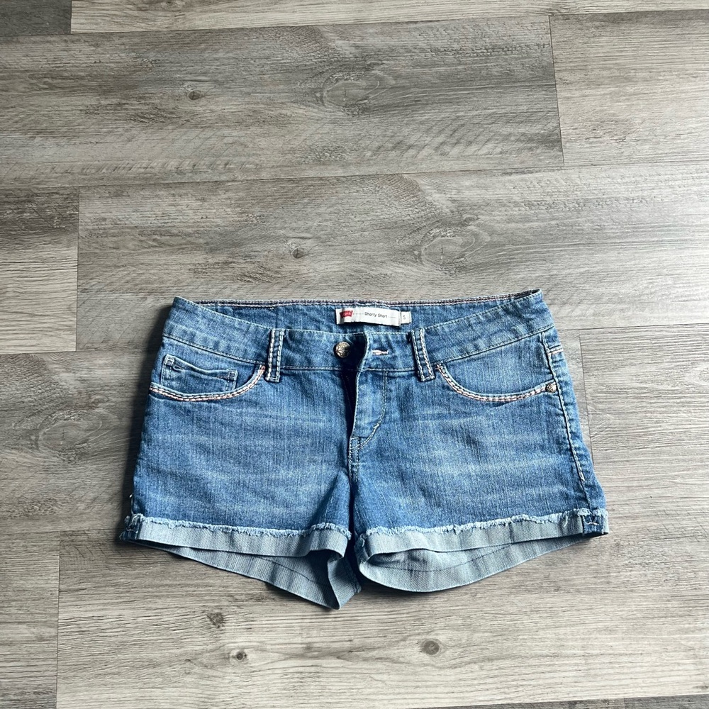 Levi's Classic Blue Jean Shorty Shorts